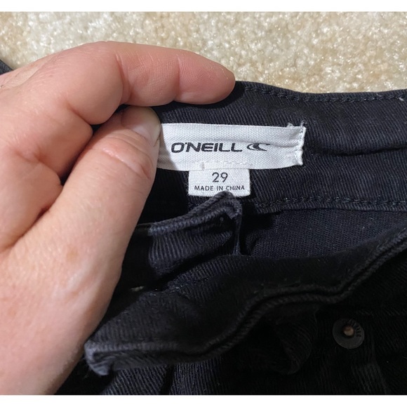 Women’s O’Neill black jean shorts 29 - Picture 3 of 9